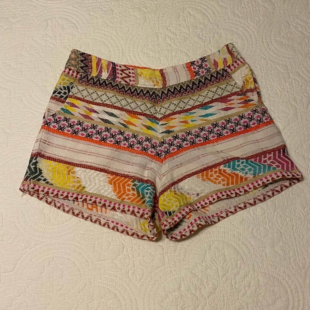 Multicolor Patterned Women’s Shorts - Casual Summer Style